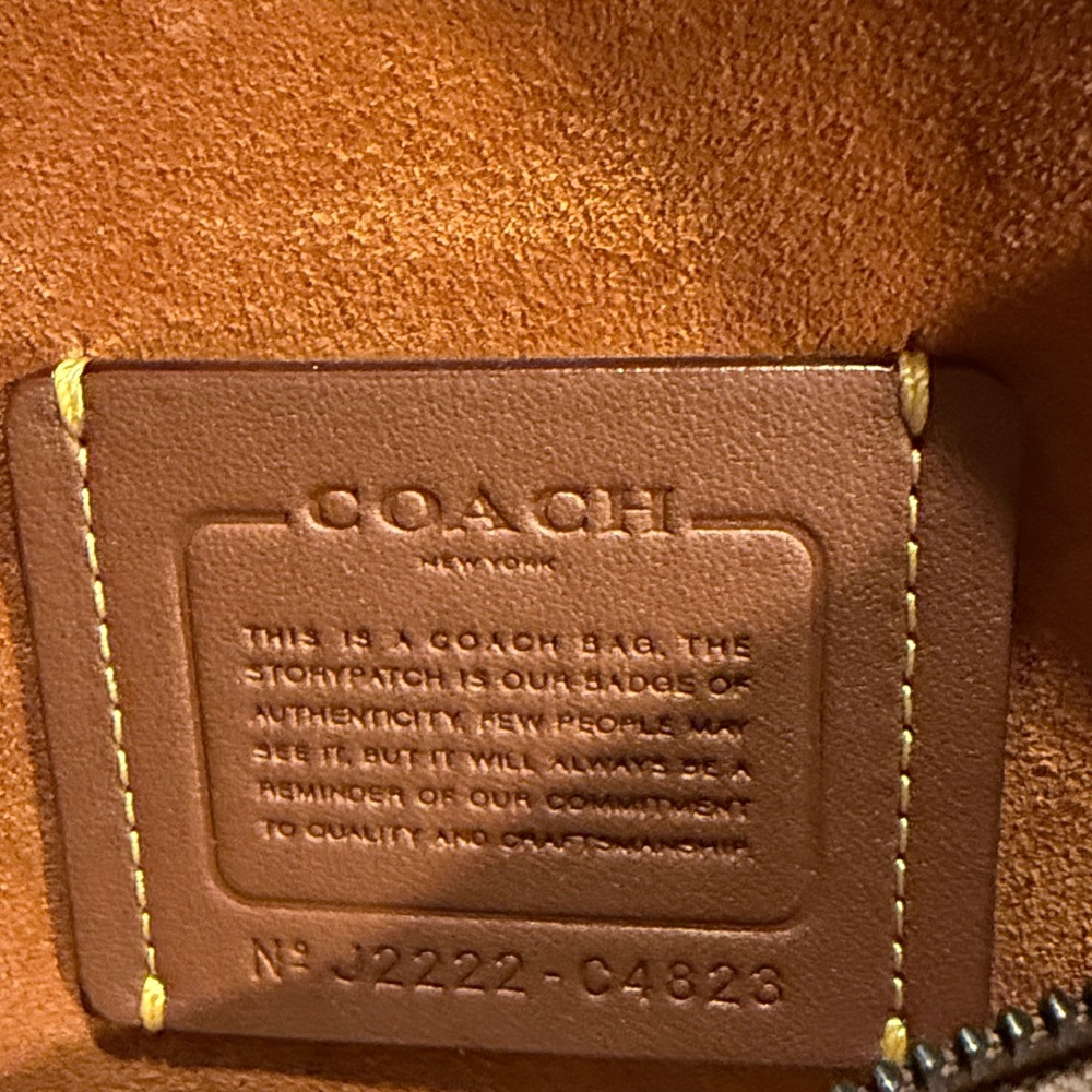 Coach Black Leather Tabby Shoulder Bag with Signature 'C' Hardware - Picture 10 of 10